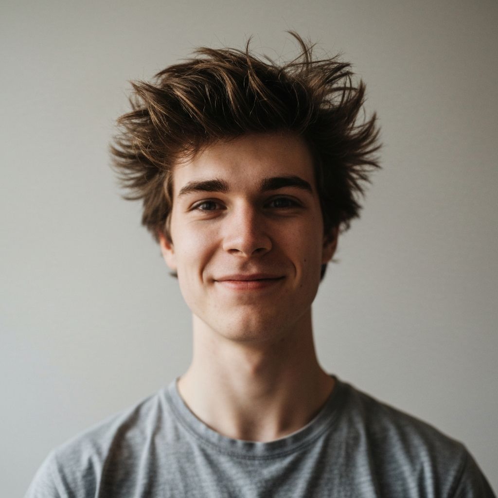 Casual smartphone selfie of a man