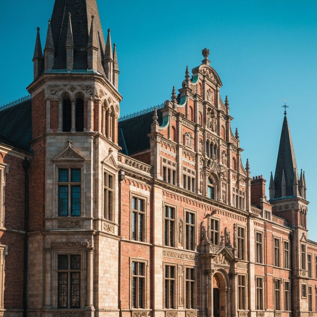 High resolution architectural photo showing crisp building details